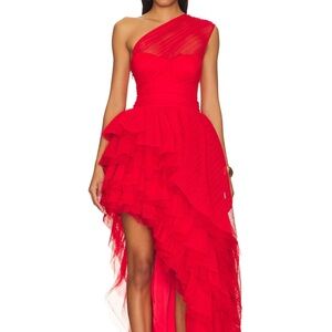 MAJORELLE - Soriya Gown in Royal Red (Revolve)